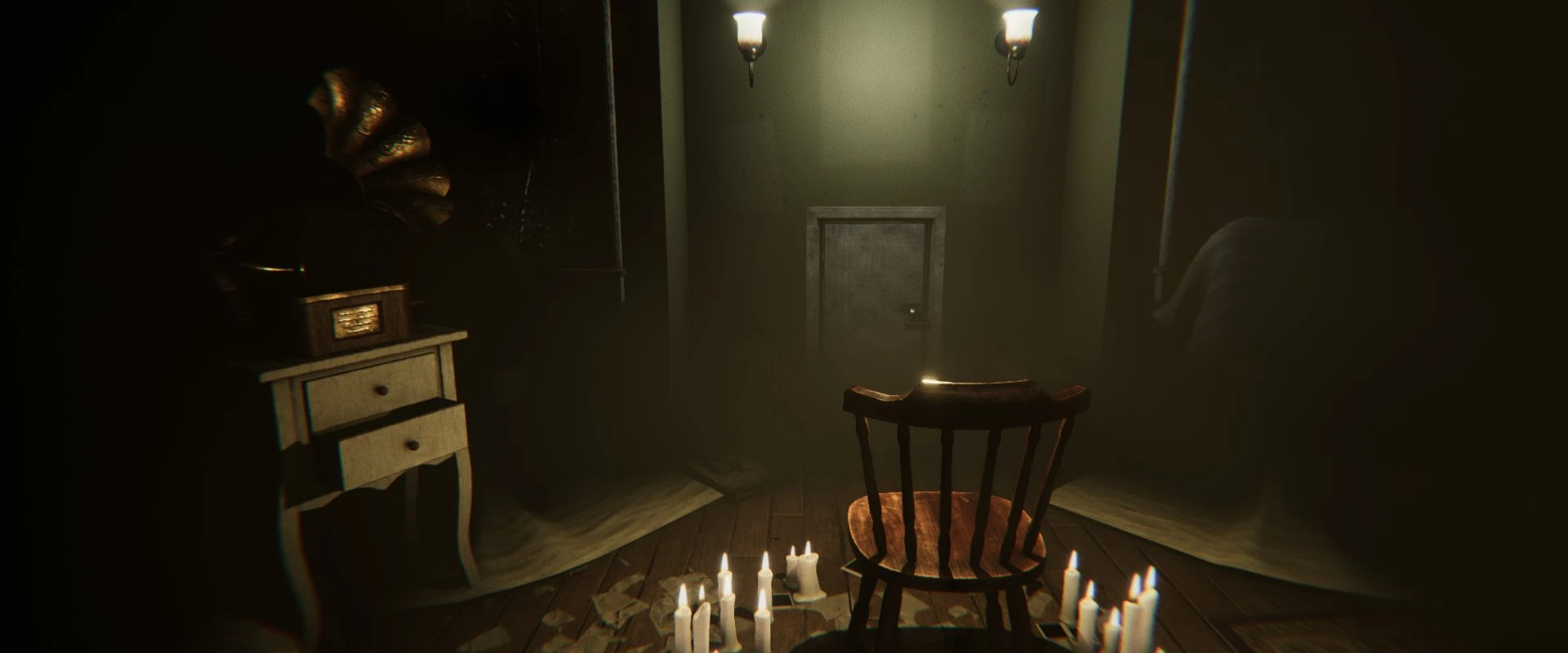 Candlelit ritual room